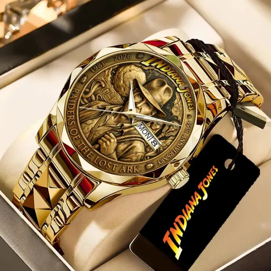 Discover Indiana Jones 45th Anniversary Alloy Luxury Quartz Watch –  20936