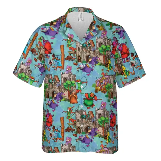 Discover Steal From the Rich Robin Hood Hawaiian Shirt, Button Down Unisex Adults S-5XL