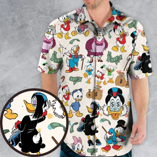 Discover Donald Huey Dewey Ducktales Hawaiian Shirt