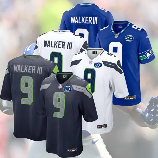 Discover Stitched Kenneth #9 Walker III Seattle S Name & Number Gift