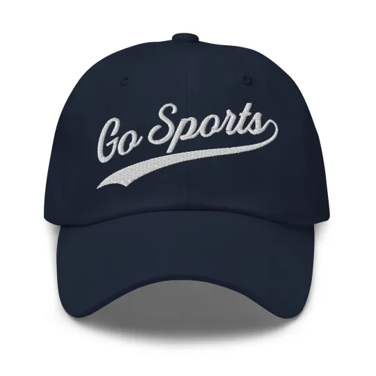 Discover Go Sports Dad Cap - Embroidered Baseball Hat for All Sports Enthusiasts