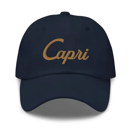 Discover Capri Embroidered Dad Hat, Italy Cap, Baseball Cap