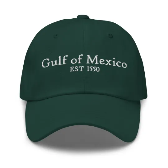 Discover Gulf of Mexico Est 1550 Dad Hat with Embroidery