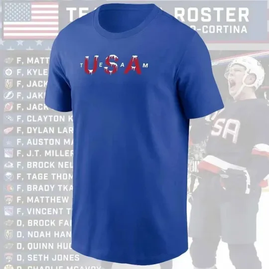 Discover USA Hockey Team 2026 Winter Olympiics T-Shirt USA Size