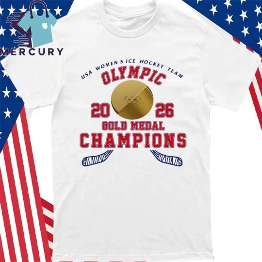 Discover USA Women's ICE Hockey Team Olympic 2026 Gold Medal Champions Shirt