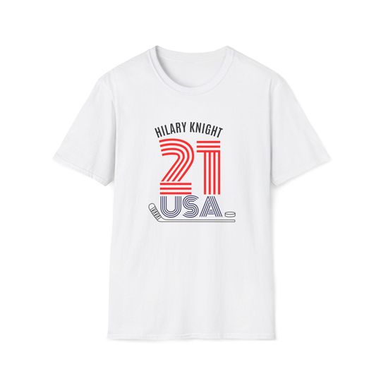 Hilary Knight #21 Team USA Hockey Winter Olympics 2026 Unisex Garment-Dyed T-shirt