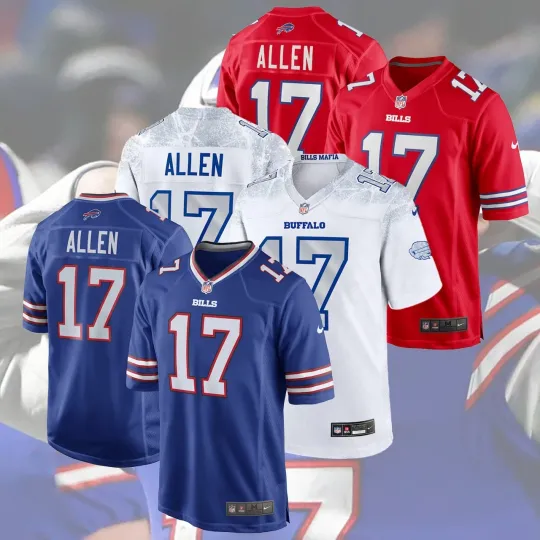 Discover Allen #17 Josh Buffalo Name & Number Player Stitched Gift Fan Made