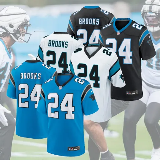 Discover Stitched Jonathon #24 Brooks Carolina P Name & Number Gift Fan