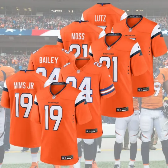 Discover Stitched Player  Denver B Name & Number Fan Made