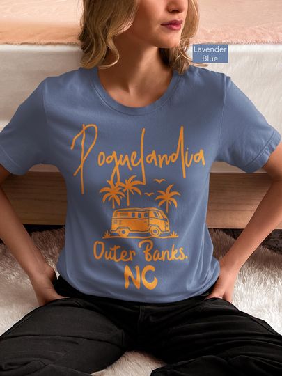 Poguelandia OBX T-Shirt: Neon Orange Pogue Life Beach Tee