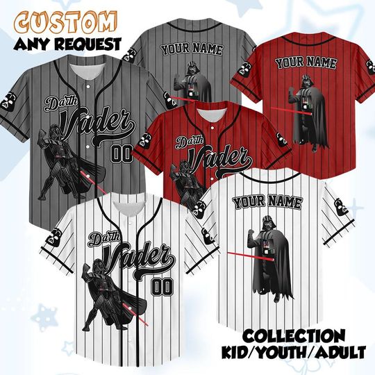 Discover Personalized Darth Vader Baseball Jersey, Custom Star Wars Shirt