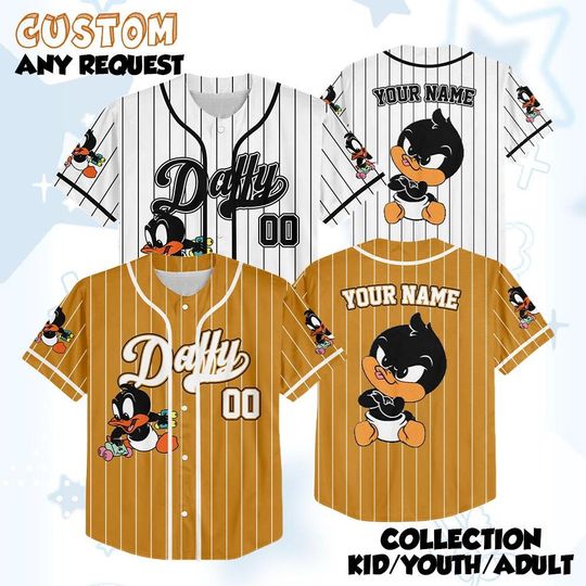 Discover Custom Daffy Duck Baseball Jersey, Looney Tunes Shirt, Fan Outfit