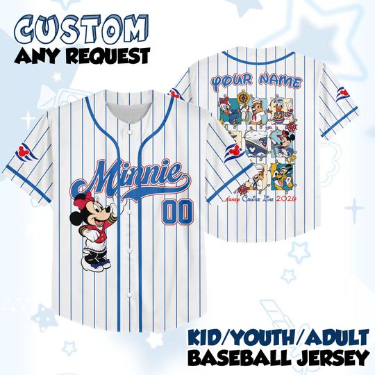 Discover Disney Cruise Minnie Baseball Jersey, Mickey And Friends Minnie Cruise Trip Jersey, Custom Disney Cruise Shirt 2025, Fantasy Cruise Jersey