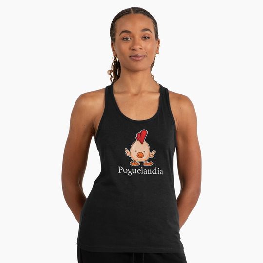 Discover Poguelandia flag Racerback Tank Top