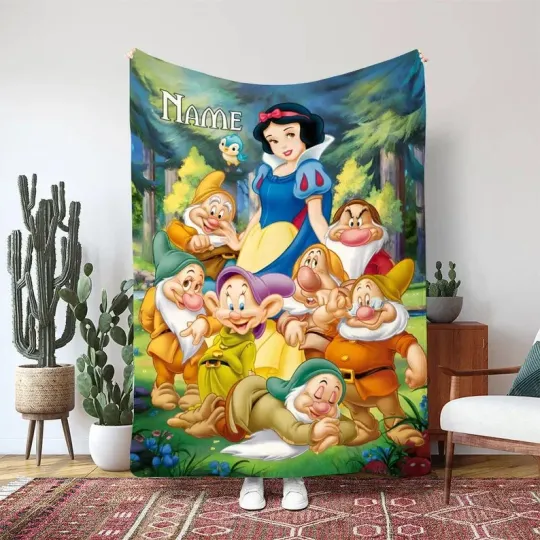 Discover Personalized Disney Princess Snow White Blanket, Gift For Friends, Kids