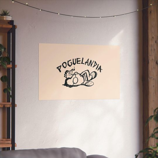 Poguelandia OBX Poster, Dorm Room Decor