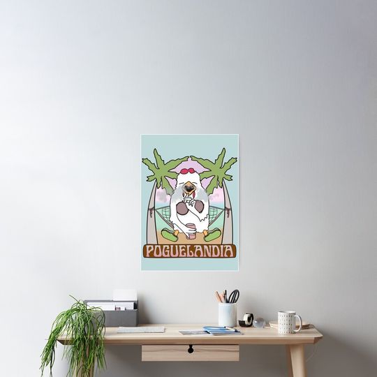 Discover Poguelandia Flag II Chicken Joint Coconut Bra Crocs Poster