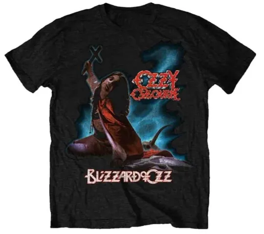 Ozzy Osbourne Blizzard of Ozz Black Sabbath Heavy Metal Band T-Shirt