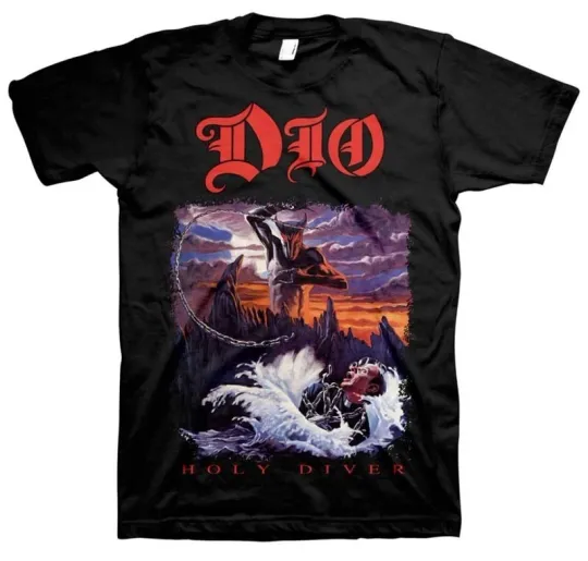 Discover New DIO Holy Diver Album T-Shirt Black Sabbath Heavy Band