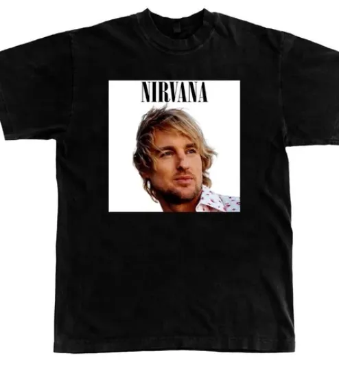 Vintage Owen Wilson Nirvana T-Shirt, Retro 90s Nirvana Hip Hop Tee