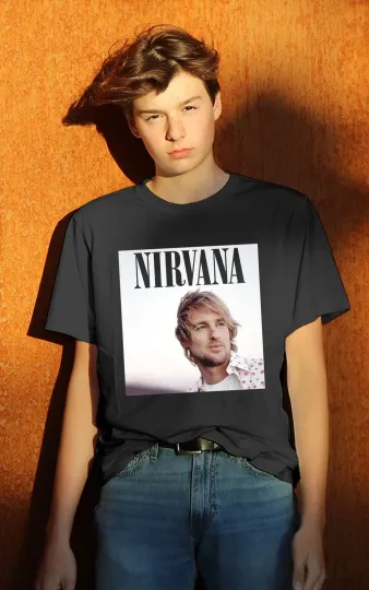 Nirvana Owen Wilson Kurt Cobain 90s Alternative Rock T-Shirt