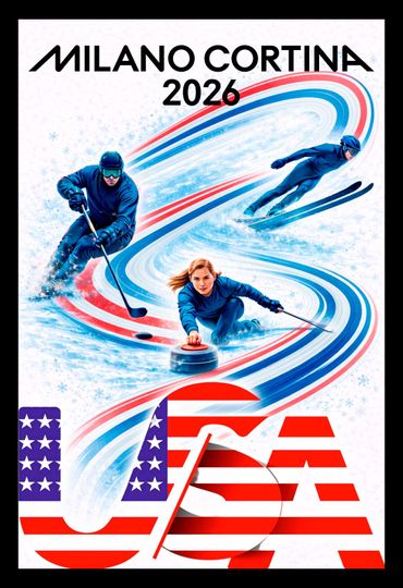 Discover 2026 Winter Games Matte Paper Poster Print  Tactics USA  Art