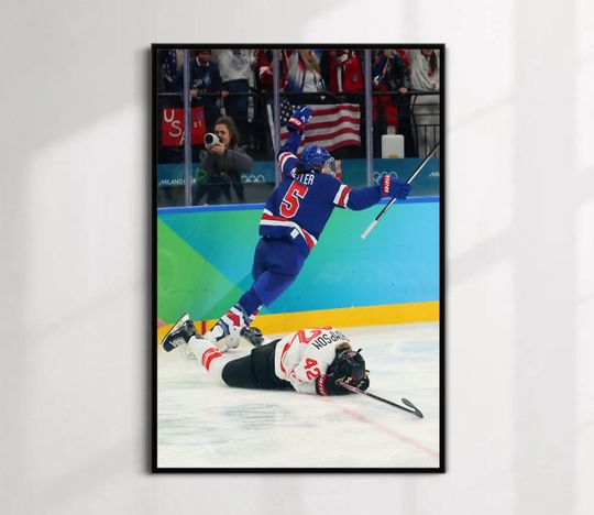 Discover Megan Keller Golden Goal USA Womens Hockey Poster