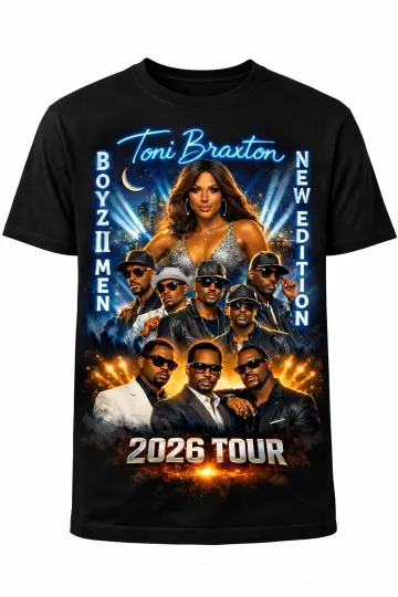 The New Edition Way Tour 2026 3D T-Shirt