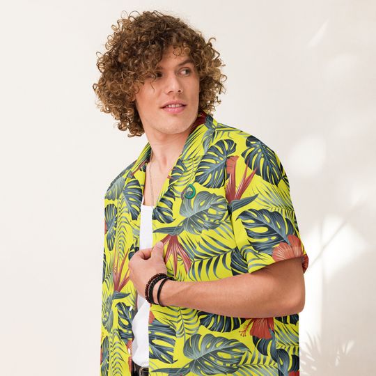 Unisex Tropical Guayabera shirt