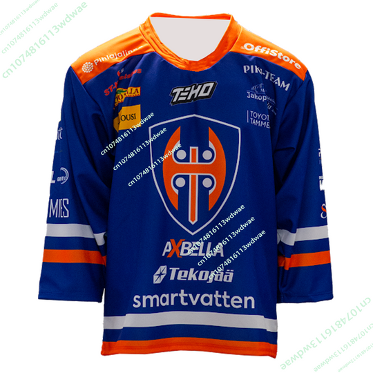Discover 2026 /25 New Arrival Finland Hockey Jersey 3D Print Unisex T-Shirt Tappara Sports Hockey Quick-dry Finnish Mens Kids Long Sleeve