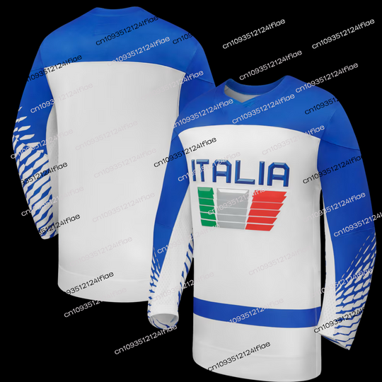 Discover 2026 Italy Mens Ice Hockey Jersey Long-Sleeve Ice Hockey T-shirt Kids Ice Hockey Training Suit Special Fan Ice Hockey Jersey Kit
