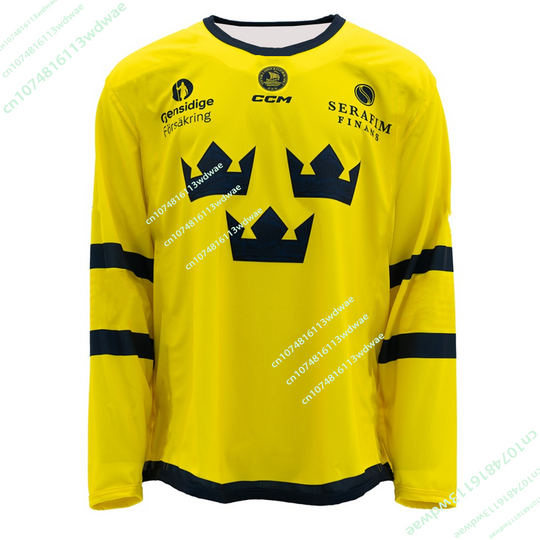 Discover 2026 New Players Sweden SHL Hockey Jersey 3D Print Trendy Unisex T-Shirt Sweden Hockey Jersey Quick-dry Mens Kids Long Sleeve