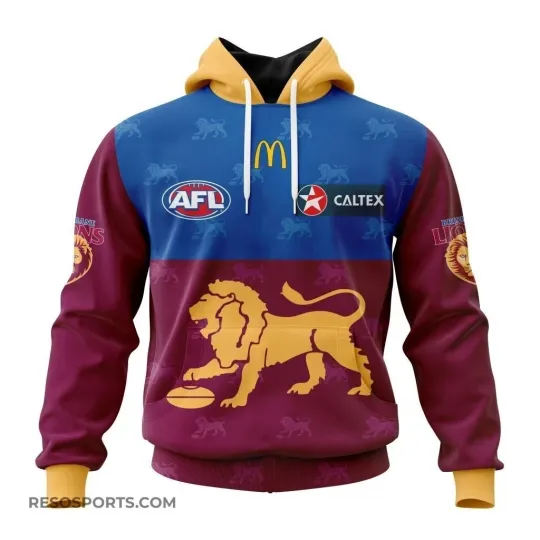 Discover Brisbane Lions AFL 3D Hoodie For Fans