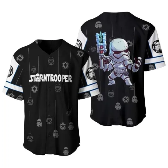 Discover Star Wars Stormtrooper Pattern Baseball Jersey Shirt