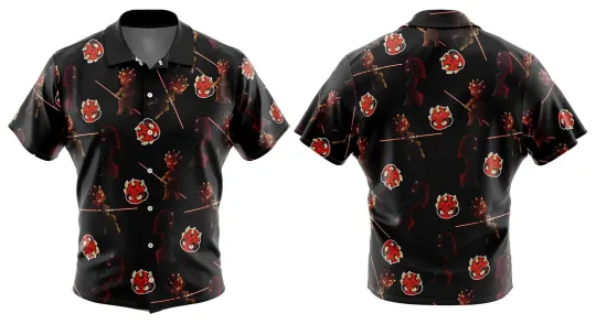 Chibi Darth Maul Star Wars Hawaiian Shirt Unisex