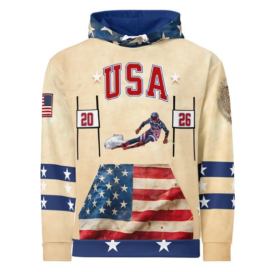 Discover USA Downhill Skiing- Hoodie