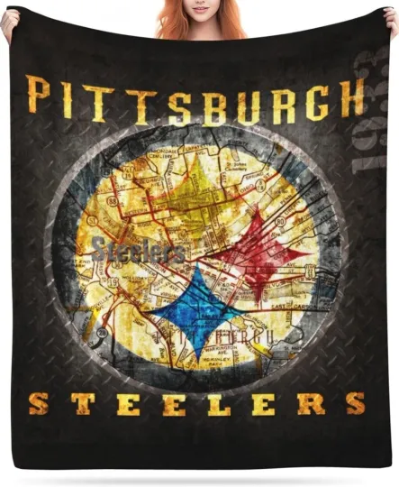 Discover Pittsburgh Steeler Fleece Blanket
