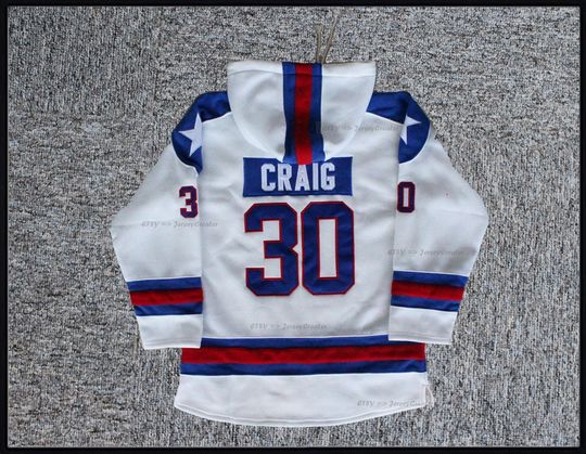 Discover 1980 Miracle On Ice US Hockey Hoodie Sweater Thick All Sewn Cotton Keep Warm Custom Names;Youth/Men Size