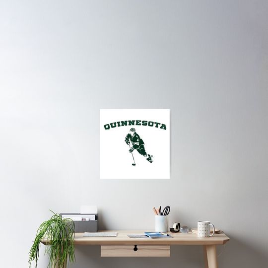 Discover Vintage Quinn Hughes Quinnesota Poster