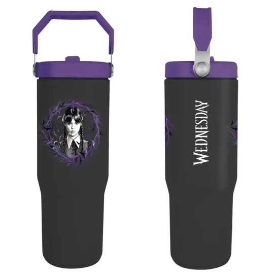 Discover Wednesday Aadams 30oz/900ml Tumbler Mug - Travel Mug, Double-Wall Vacuumed