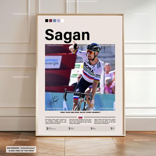 Discover Peter Sagan Poster, Sagan Cyclist Print, Framed Sagan Art, Cycling Decor, Tour De France Poster, Giro D'Italia Poster, Cycling Poster, Print