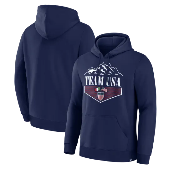 Discover Men's Navy Team USA 2026 Winter Olympics Diamond Hoodie