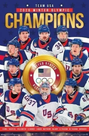 Discover Team USA 2026 Winter Olympic Champions Poster
