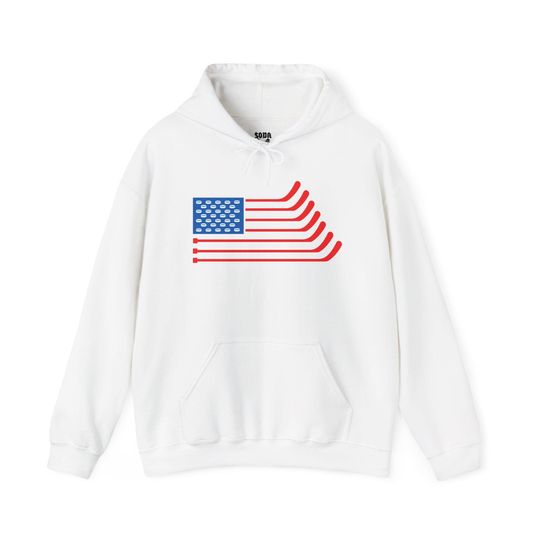 USA Hockey Flag Unisex Heavy Blend Hooded Sweatshirt