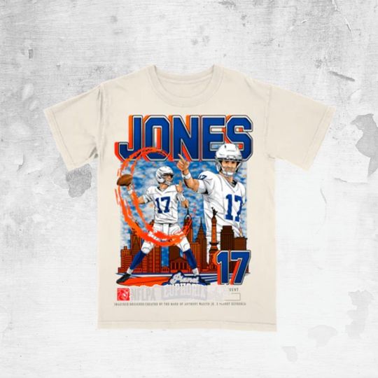Discover Jones Vintage Bootleg Football Graphic Tee, Retro 90s Sports Cartoon Art Shirt