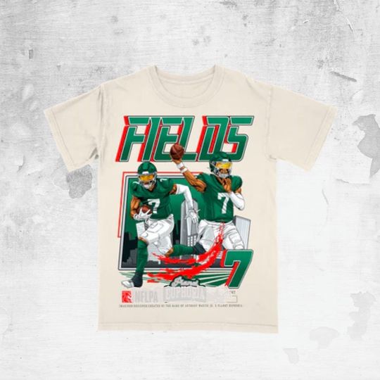 Discover Fields Bootleg Football Graphic Tee, Vintage 90s Retro Sports Cartoon Shirt