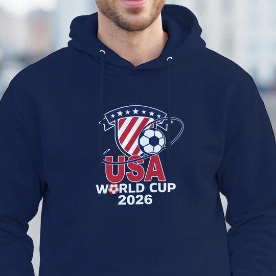 USA World Cup 2026 Hoodie  Unisex Soccer Fan Sweatshirt