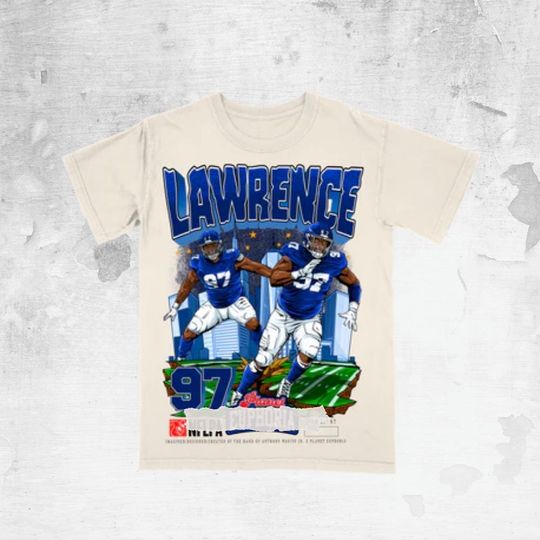 Discover Lawrence Vintage Bootleg Football Tee, Retro Cartoon Graphic Shirt