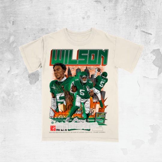 Discover Wilson Vintage Bootleg Football Graphic Tee, Retro 90s Sports Cartoon Art Shirt