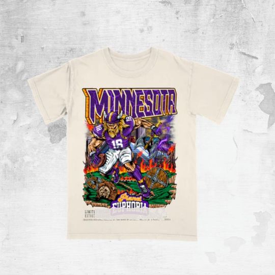 Discover Min ne so ta Retro Football Bootleg Graphic Tee, Vintage Sports Cartoon Shirt